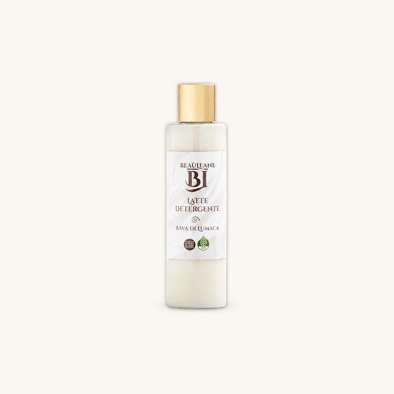 Latte Detergente BEAULÉANE su sfondo avorio