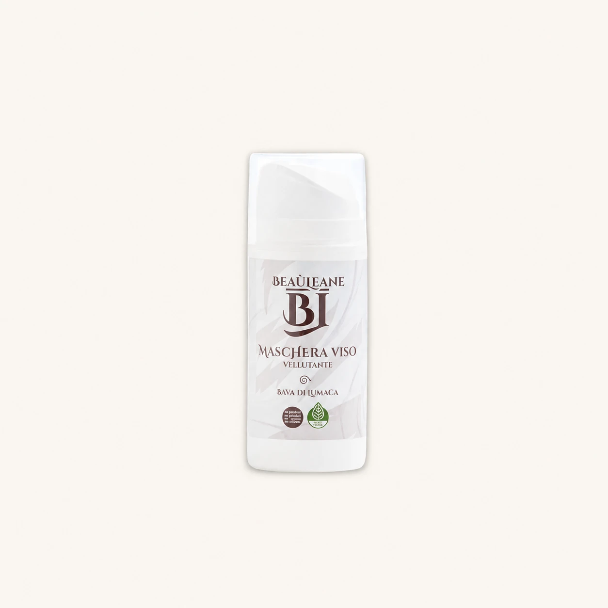 Maschera Viso BEAULÉANE su sfondo avorio